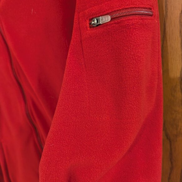 Lands' End Red Fleece Zipper Jacket-Size XLG - Picture 4 of 6
